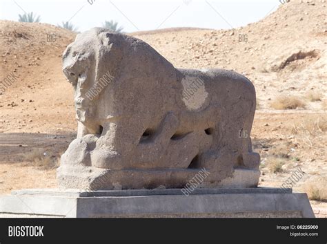 Babylon Lion Statue Image And Photo Free Trial Bigstock