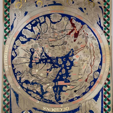 The World Map Of The Twelfth Century Reproduction Bibles