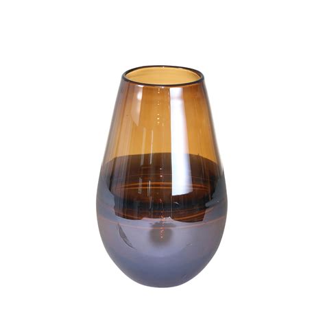 Sagebrook Home Glass 9 Handmade Oval Vase 14685 02
