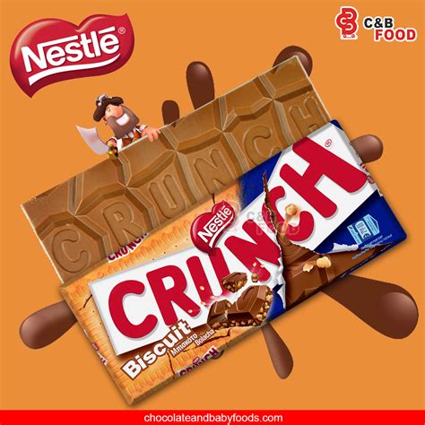 Nestle Crunch Biscuit Chocolate Bar 100g Cut Price Bd