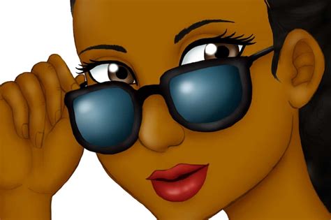 Sunglass Girls Clipart Afro Girl Queen Black Woman Black Etsy