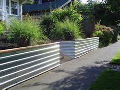 Retaining wall ideas diy projects for everyone. Corrugated Metal Retaining Wall - 1500+ Trend Home Design ...