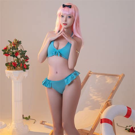 Love Is War Kaguya Sama Chika Fujiwara Sexy Swimsuit Cosplay Custume