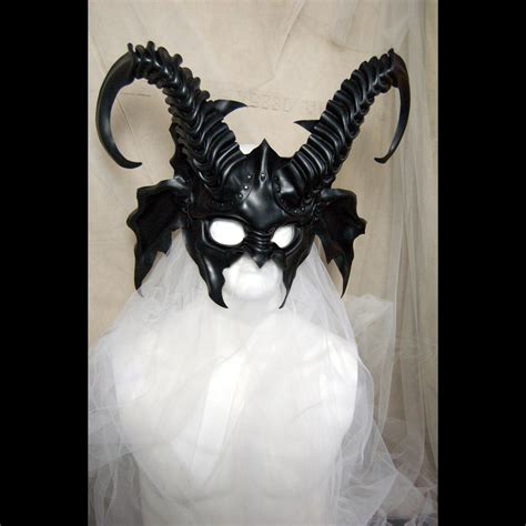 Leather Mask Of Demon Goat Armored Helm Style Baphomet In Etsy