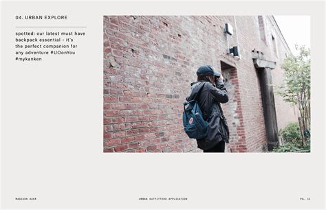 urbn urban outfitters social media intern app behance