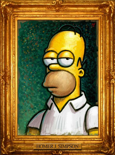 Homer Portrait By Vegasmike On Deviantart