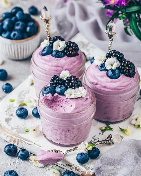 Bianca Zapatka Vegan Food On Instagram “light And Fluffy Blueberry Mousse For A Simple