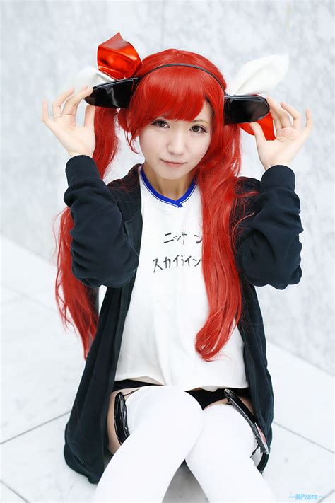 Aya Iii Buruma Cosplay Gym Uniform Hairband Hoodie Pantyhose Red Hair Sheer Legwear Shorts