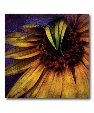 This Single Sunflower Wrapped Canvas Is Perfect Zulilyfinds Sunflower