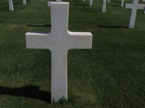 116th Infantry Regiment Roll Of Honor Pfc Charles Emmet Cottrell