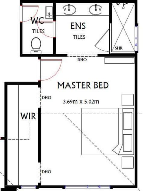 Master walk in closet 6x10. Average Room Sizes (An Australian Guide | Bedroom size ...