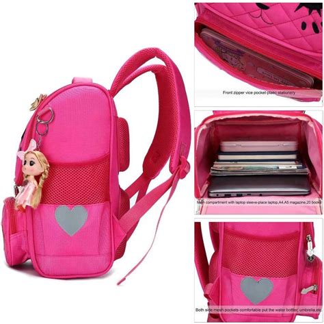 Noir Petit S Sac à Dos Décole De Filles Pour Lécole Primaire Sac De