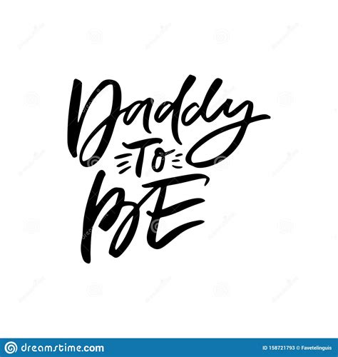 Daddy To Be Hand Drawn T-shirt Print Stock Vector - Illustration of handwritten, little: 158721793