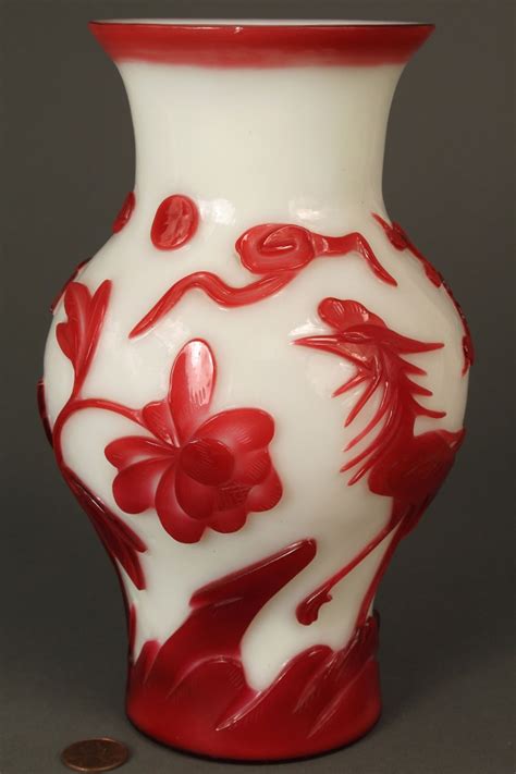 Lot 237 Chinese Peking Glass Vase Case Auctions