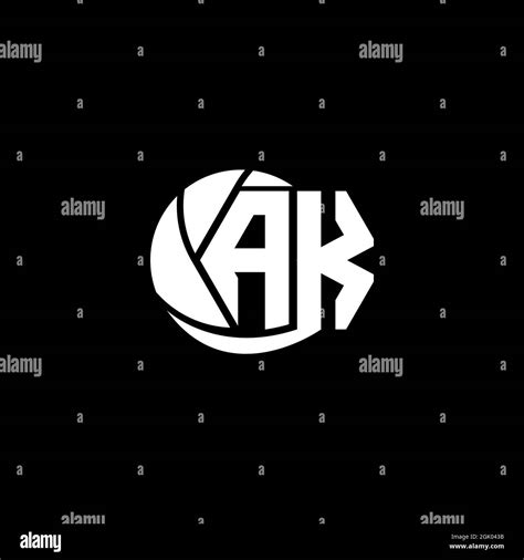 Initial Ak Logo Design Geometric And Circle Style Logo Business