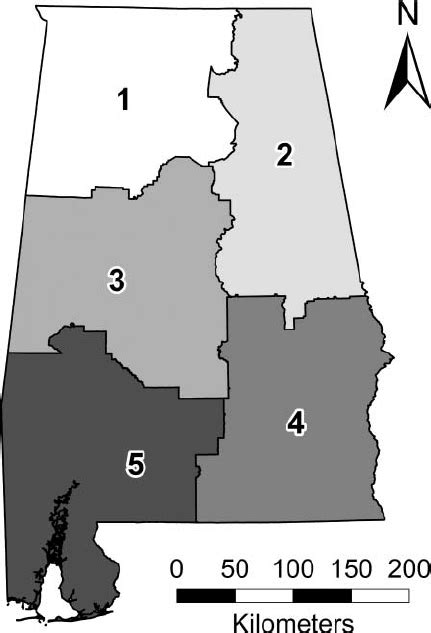 Map Of Alabama Department Of Conservation And Natural Resources