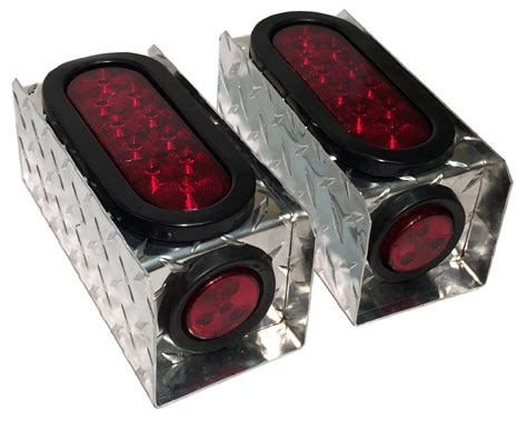 Floor and trolley jacks are commonly used by professional vehicle mechanics in vehicle repair and servicing industries. 2 Diamond Plate Aluminum Trailer Light Boxes w/6 ...