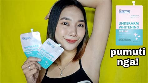 Dr Sensitive Underarm Whitening Serum Review Angelica Banaag Youtube