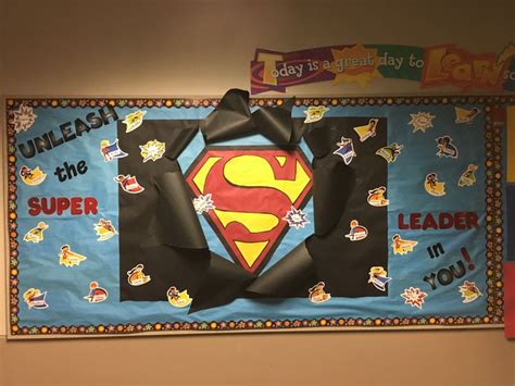 Superhero Bulletin Board Leader In Me Superhero Classroom