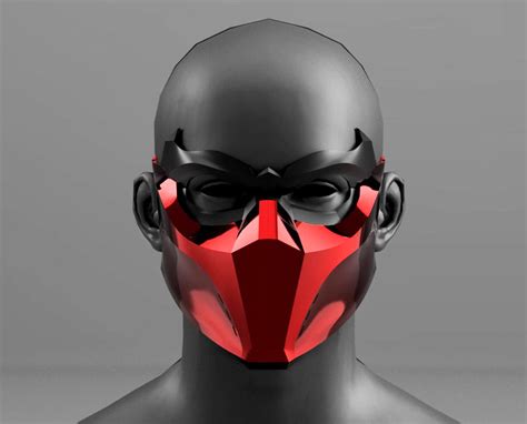 Red Hood Outlaw Mask 3d Print File Etsy Australia