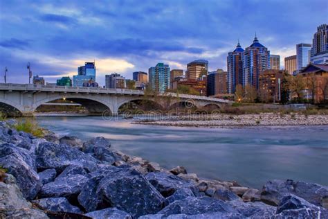 Calgary City Scenery In The Early Morning Stock Image Image Of