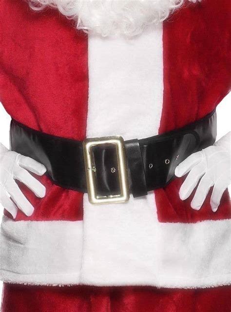 Black Santa Claus Costume Belt Christmas Accessories