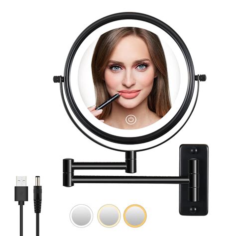 buy lansi rechargeable wall ed lighted makeup mirror ed makeup magnifying mirror with lights