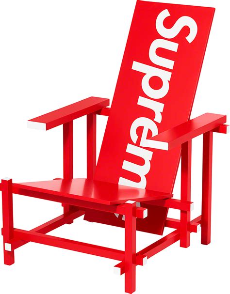 Gerrit Rietveld Red Blue Chair For Cassina Fall Winter 2022 Supreme