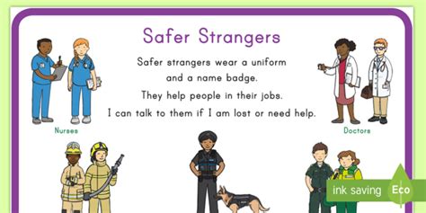 Safer Strangers Poster Teacher Made