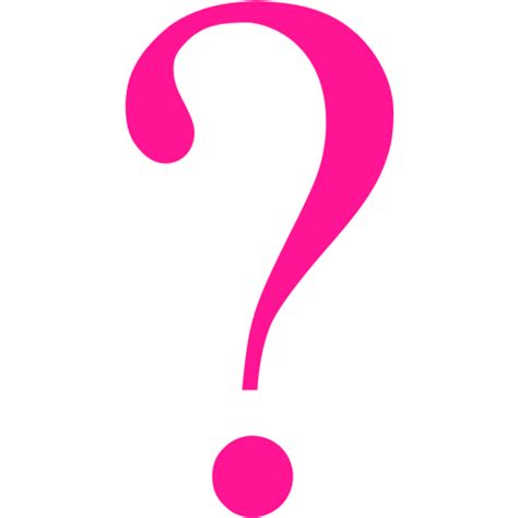 Deep Pink Question Mark 6 Icon Free Deep Pink Question Mark Icons