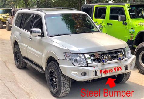 Pajero V93 Steel Front Bumper With Winch Bracket In Bumpers From