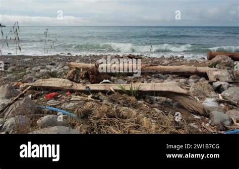 Spontaneous Dump On One Of The Shores Of The Black Sea In Crimea