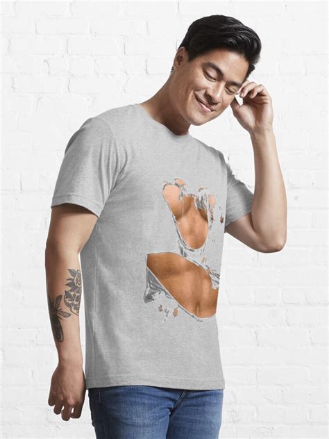 Six Pack Abs Ripped T Shirt For Sale By Elmindo Redbubble Muscle