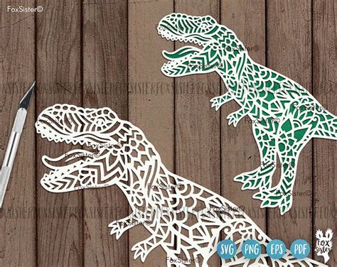 Dinosaur Svg Cutting Files Bundle Dinosaur Vector Clipart Etsy UK