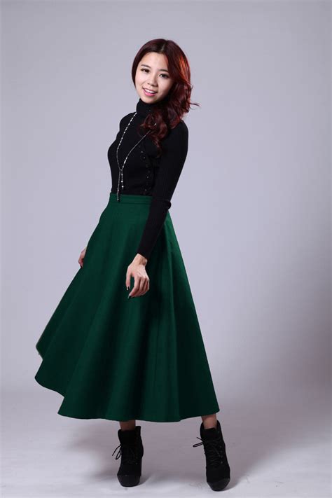 New Brand Fashion Elastic Waist Elegant Style Long Skirt 2015 Autumn