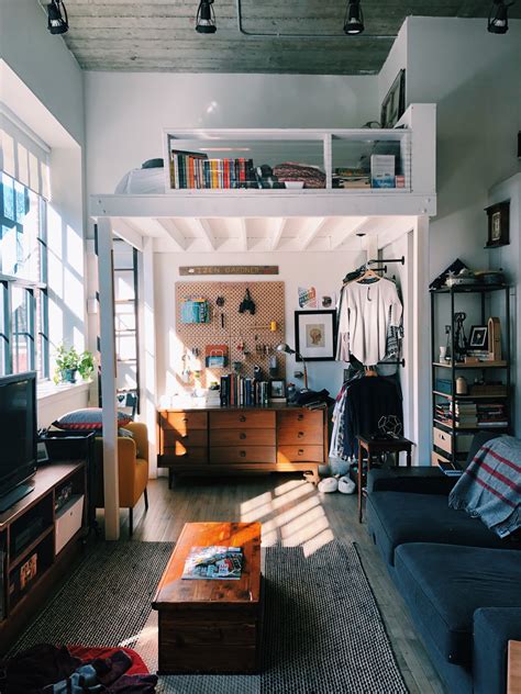 A Small Boston Studio Apartment Has One of the Best DIY Bedroom Lofts