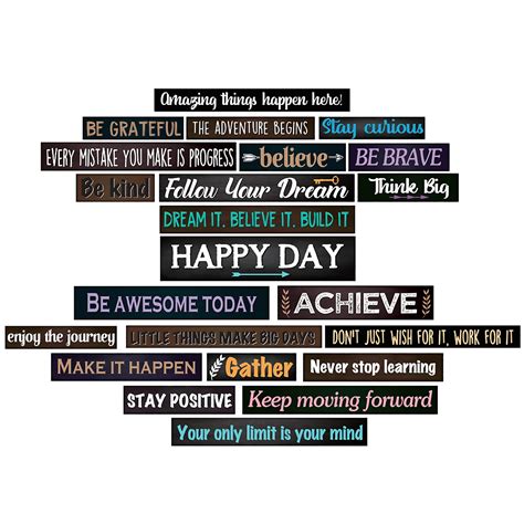 Buy 23 Pieces Inspirational Bulletin Board Decorations Motivational