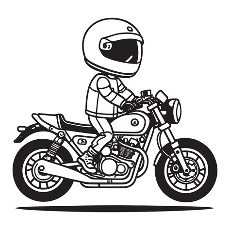 A Motorcycle Vector Clipart Motorcycle Line Art Logo Motorcycle