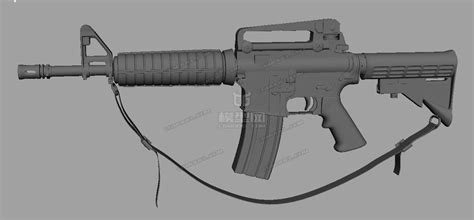 M4枪模型 机器人／机甲模型库 模型下载 Cg模型网