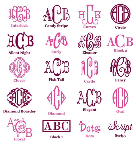 Monograms Etc This Site Has A Lot Of Great Stuff Personalized And