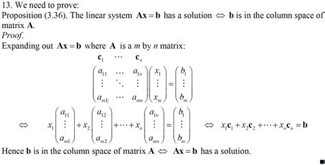 Solved The Column Space Of A Matrix A Is The Set Of 9to5science