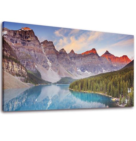 60 Discount On Canvas Wall Art Mountain And Lake Painting Print 20