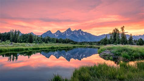 Sunset In Grand Teton National Park In Wyoming Usa 4k Ultra Hd Tv