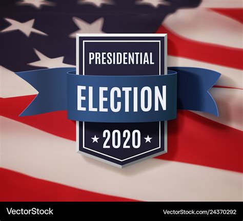 2020 Presedential Election Background Template Vector Image