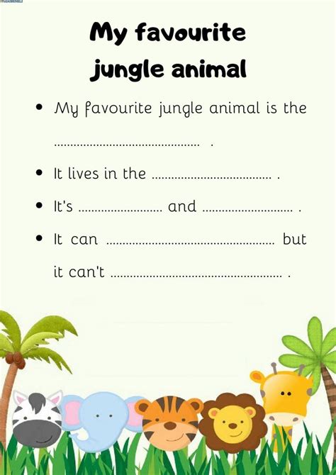 Whats Your Favourite Animal Worksheet Live Worksheets