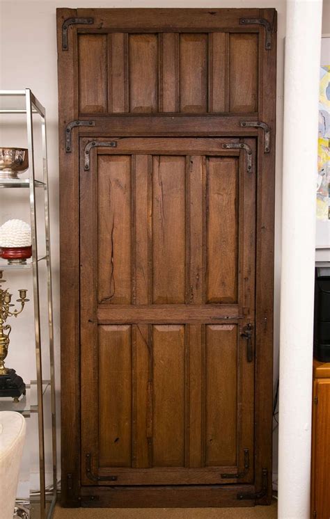 Vintage Iron Wood Door At 1stdibs