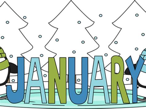 School Clipart January - Transparent Background January ...