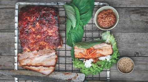 Korean Tonight How To Make Pork Belly Lettuce Wraps Food Republic