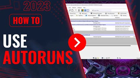 How To Use Autoruns Sysinternals On Windows 11 Learn How To Use