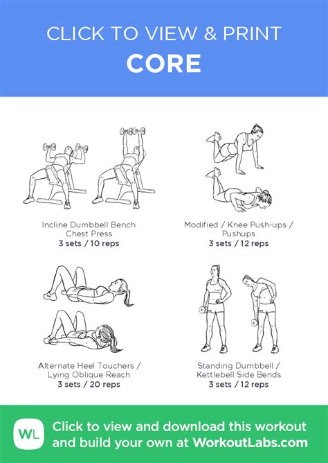 CORE Click To View And Print This Illustrated Exercise Plan Created With WorkoutLabsFit